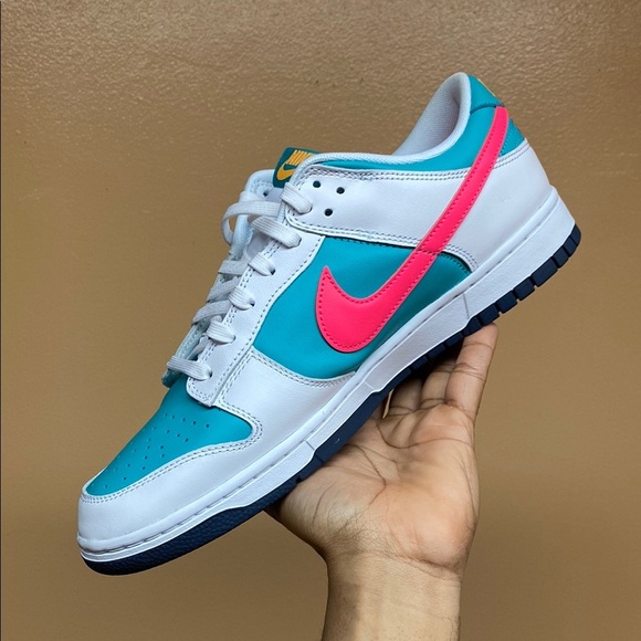 Nike Dunk Low “Dusty Cactus/Thunder Blue/White/Racer Pink/Laser Orange” - Picture 7 of 17